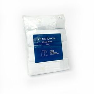 4-Pack Club Room 100% Cotton Tag-Less Woven Boxers Size Large